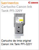 Cartucho de tinta original Canon Ink Tank PFI-320Y  (Figura somente ilustrativa, no representa o produto real)